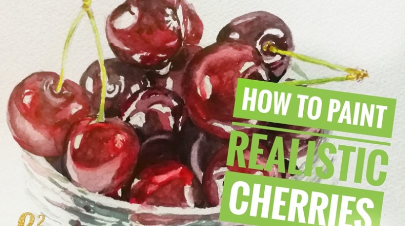 How to Paint Cherries in Watercolor