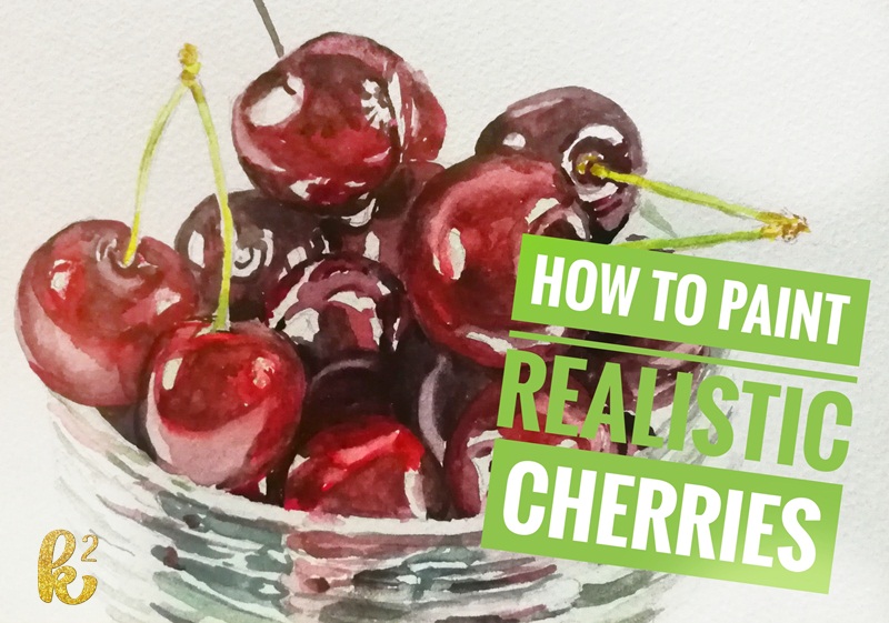 How to Paint Cherries in Watercolor